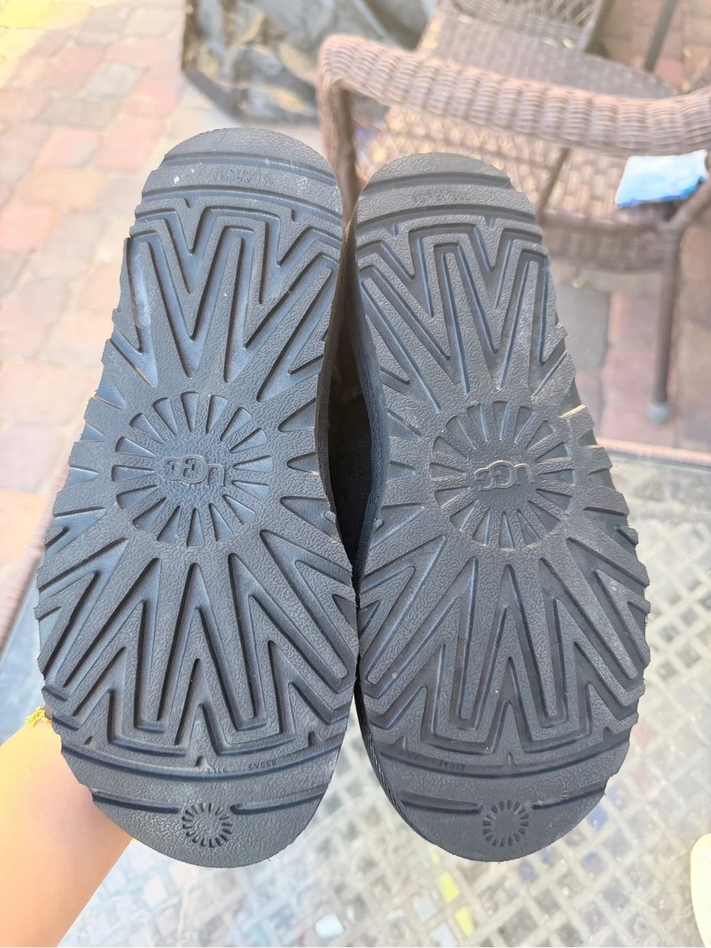UGG kids Black Leopard Print Boots Size 5 – Never Worn $55